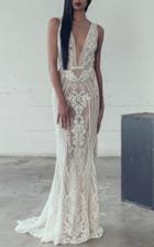 Adam Zohar Erika V-neck Gown