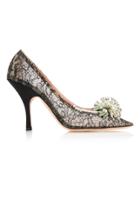 Rochas Lace Embellished Pumps