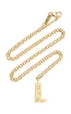 Moda Operandi Jemma Wynne 18k Yellow Gold Anniversary Letter Necklace With Star Set