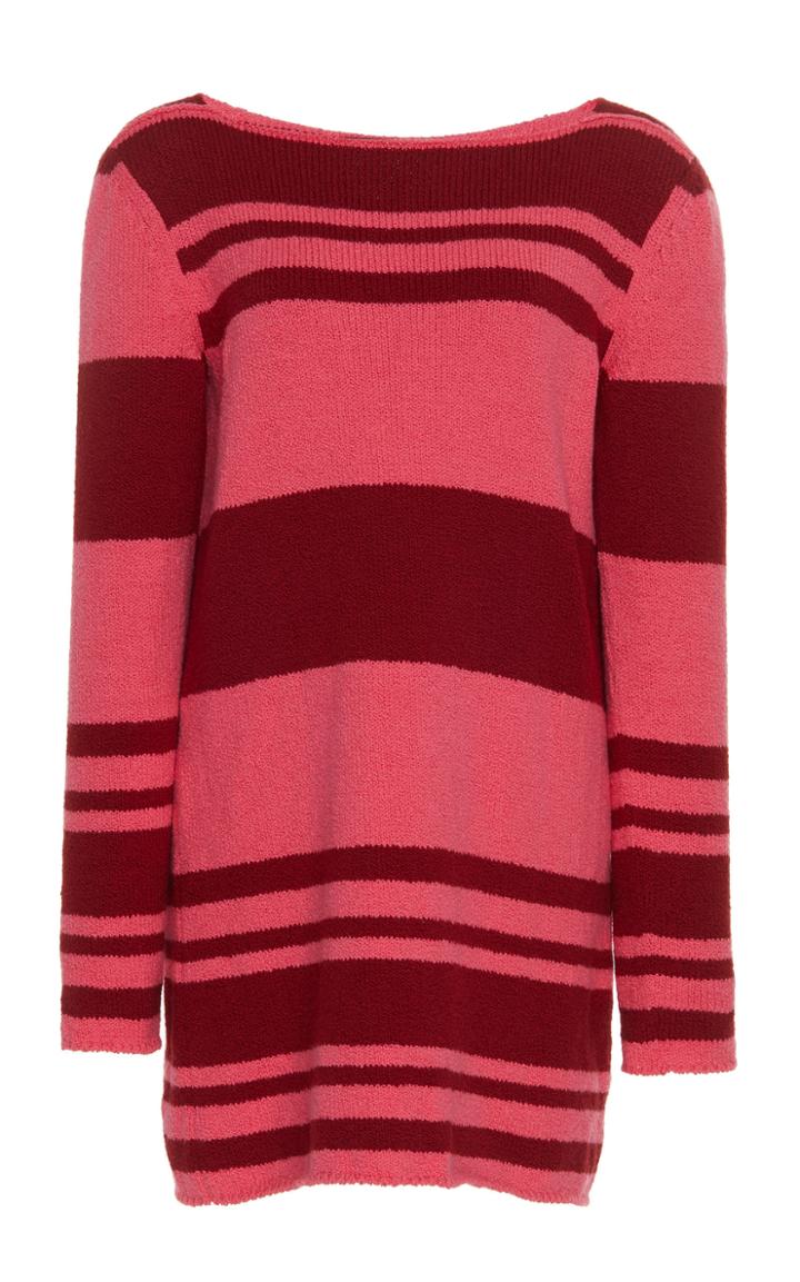 Alanui Striped Knit Mini Dress