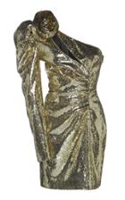 Dundas One Shoulder Sequin Embellished Mini Dress