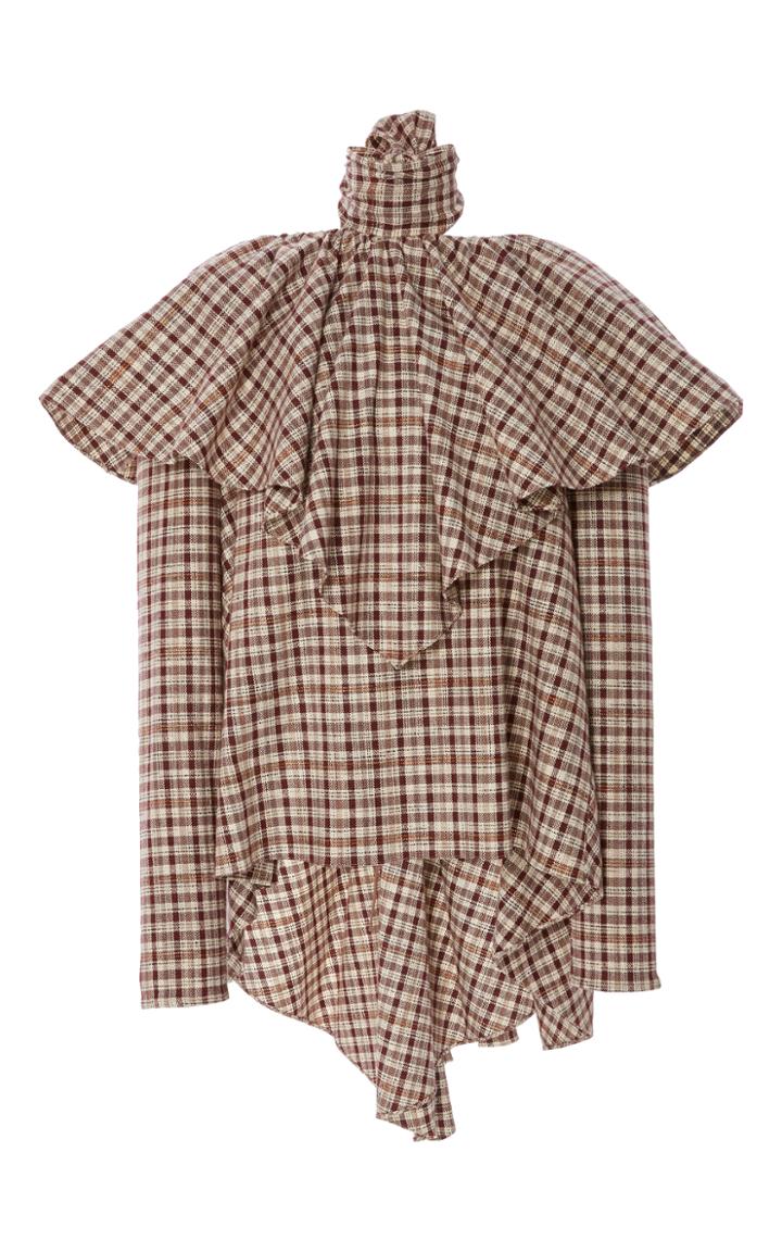 Rosie Assoulin Long Sleeve Napkin Blouse