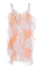 Nina Ricci Ostrich Feather Embroidered Dress