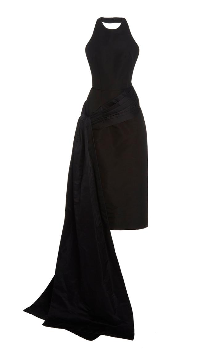 Moda Operandi Markarian Faille Halter Dress With Sash