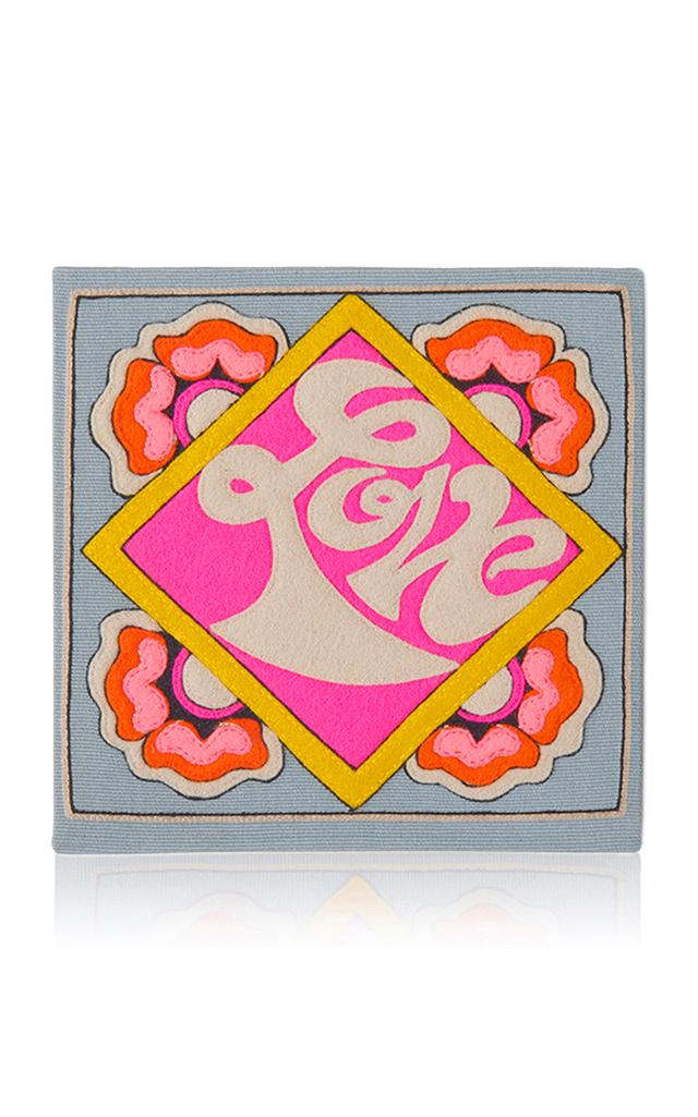 Olympia Le-tan Love Embroidered Clutch