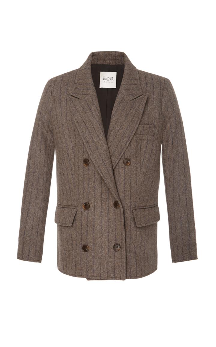 Sea Noemie Pinstripe Blazer