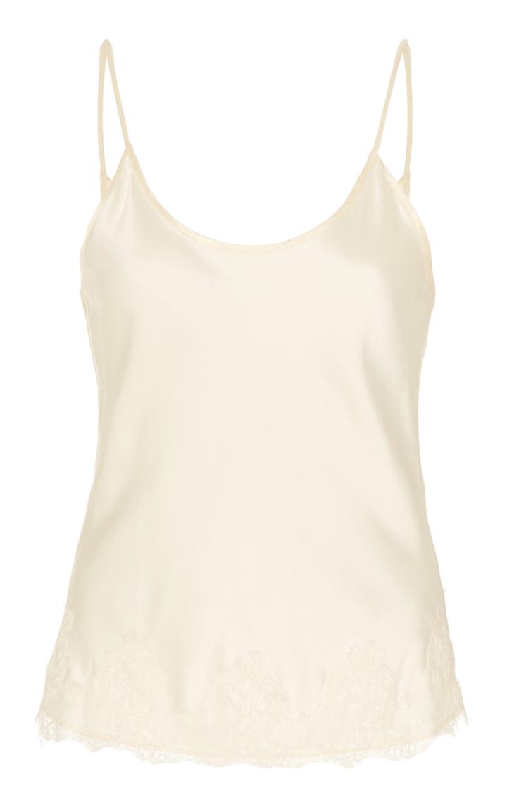 Moda Operandi Markarian Pyramus Satin And Lace Cami Size: Xs
