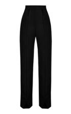 Moda Operandi Matriel Cutout-detailed Wool-blend Straight-leg Trousers