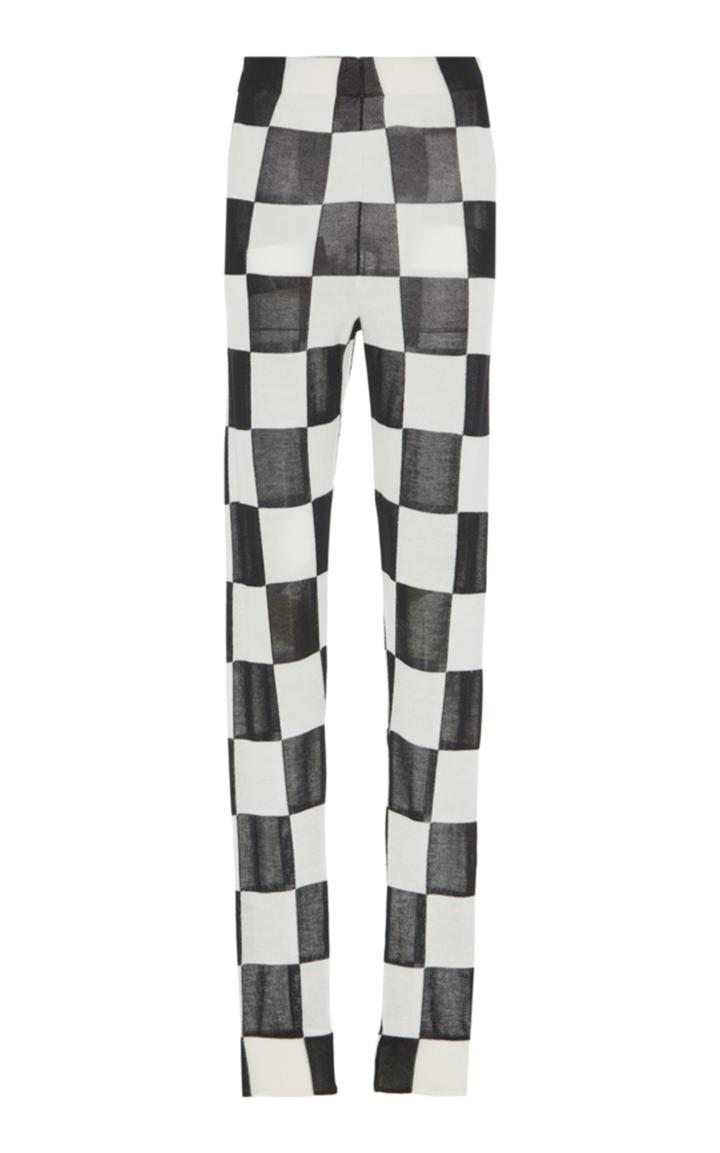 Jil Sander Cotton Wool Check Legging