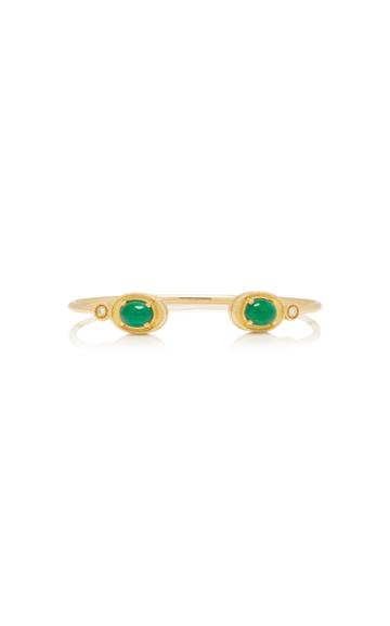 Ilias Lalaounis Emerald And Diamond Gold Bracelet