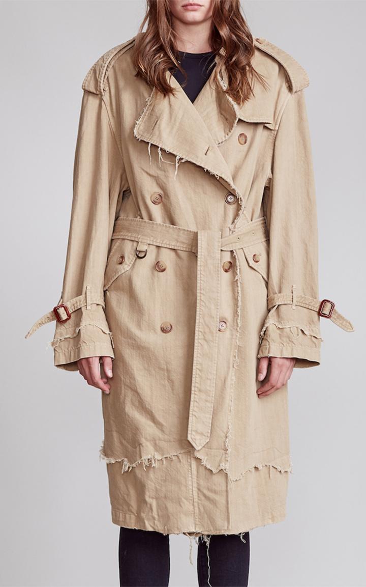 Moda Operandi R13 Shredded Cotton Trench Coat