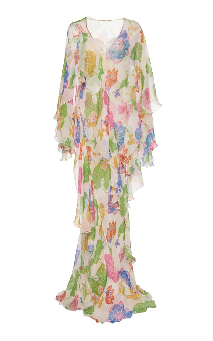 Etro Tiered Silk Maxi Dress