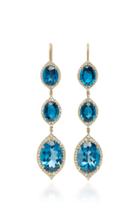 Jamie Wolf M'o Exclusive 3 Tier Pave Oval Aladdin Earring