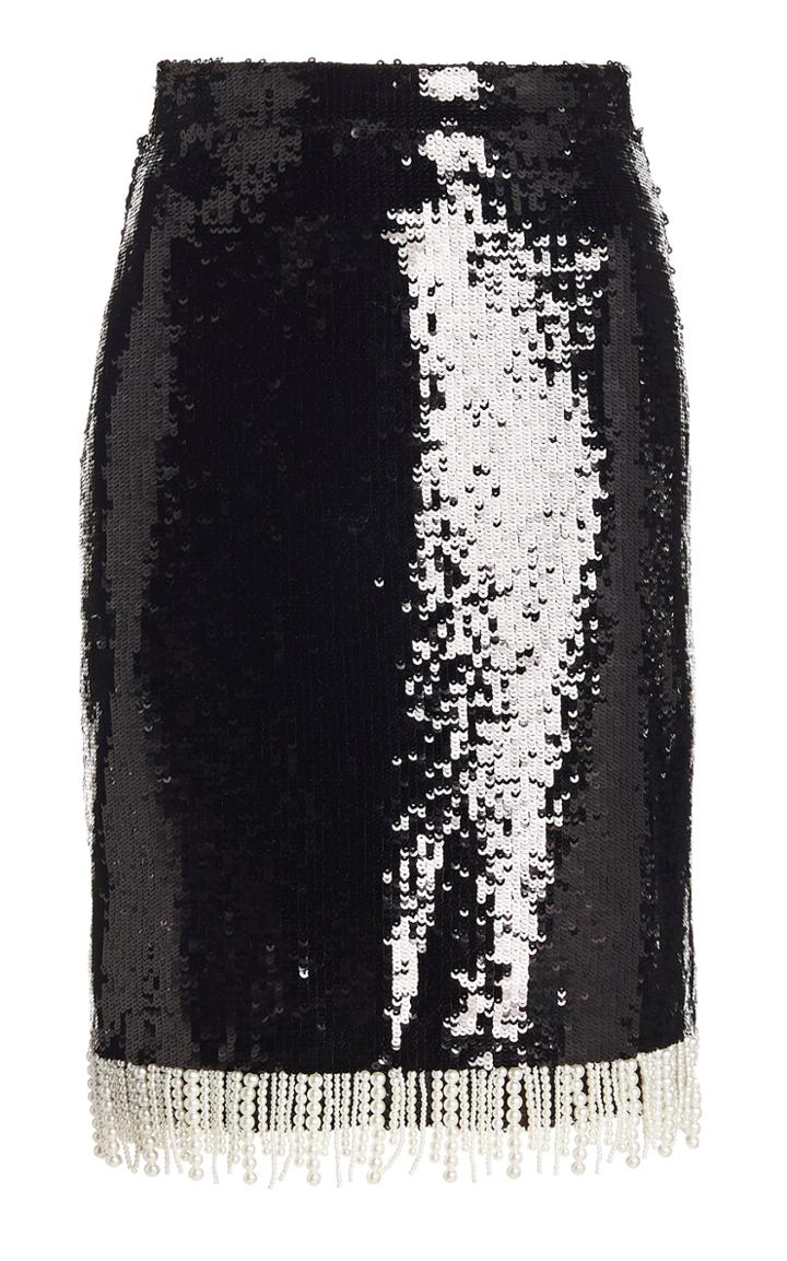 Moda Operandi Huishan Zhang Mesie Sequined Mini Skirt