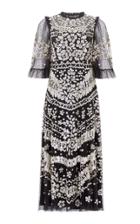 Needle & Thread Anas Embroidered Tulle Dress