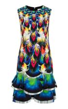 Mary Katrantzou Sandra Printed Tiered Mini Dress