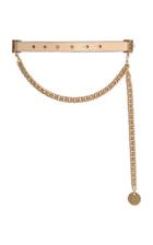 Givenchy Chain-trimmed Leather Waist Belt