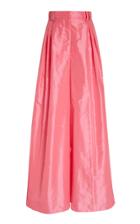 Carolina Herrera High-waisted Silk-taffeta Wide-leg Pants