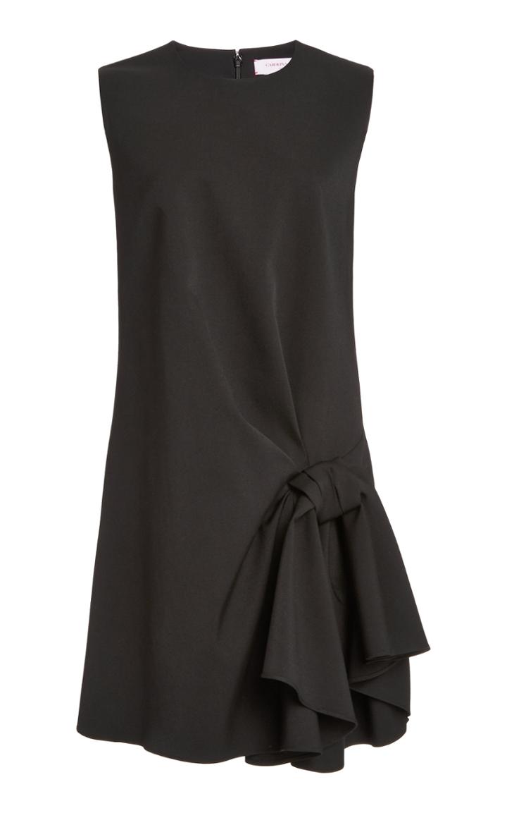 Carolina Herrera Knot-detailed Wool-blend Dress