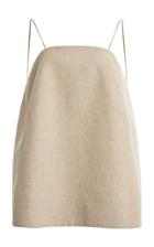 Jacquemus Albi Linen-blend A-line Mini Dress