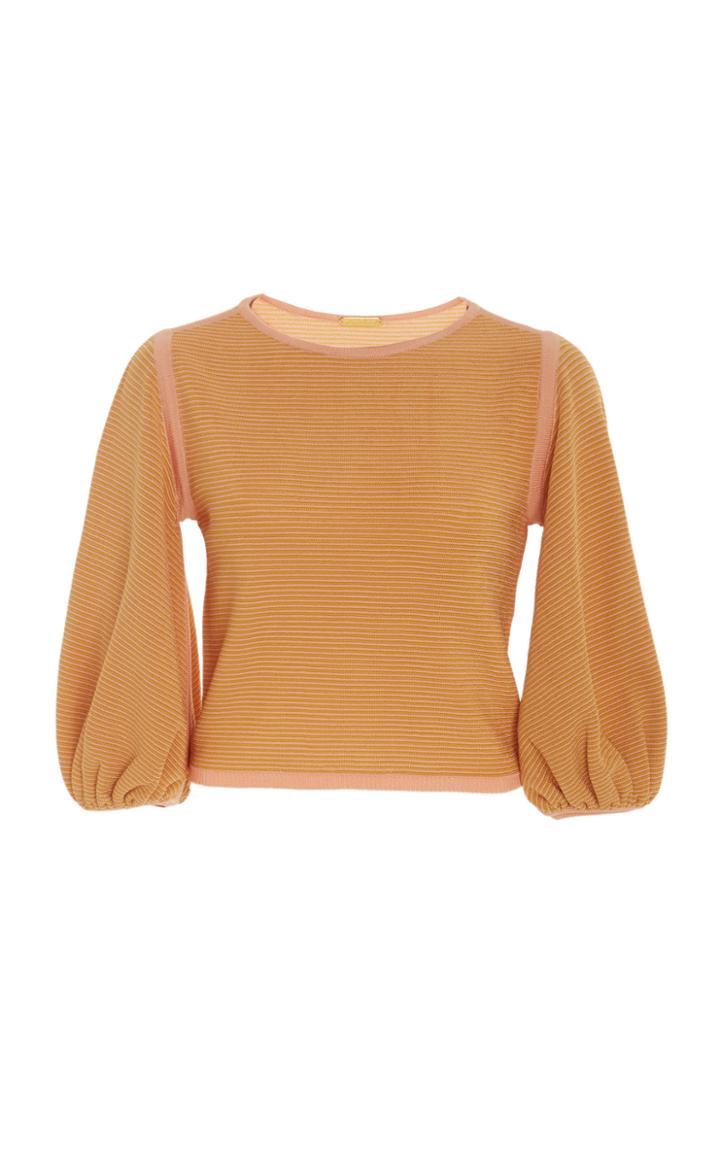 Pepa Pombo Lucia Balloon Sleeve Top