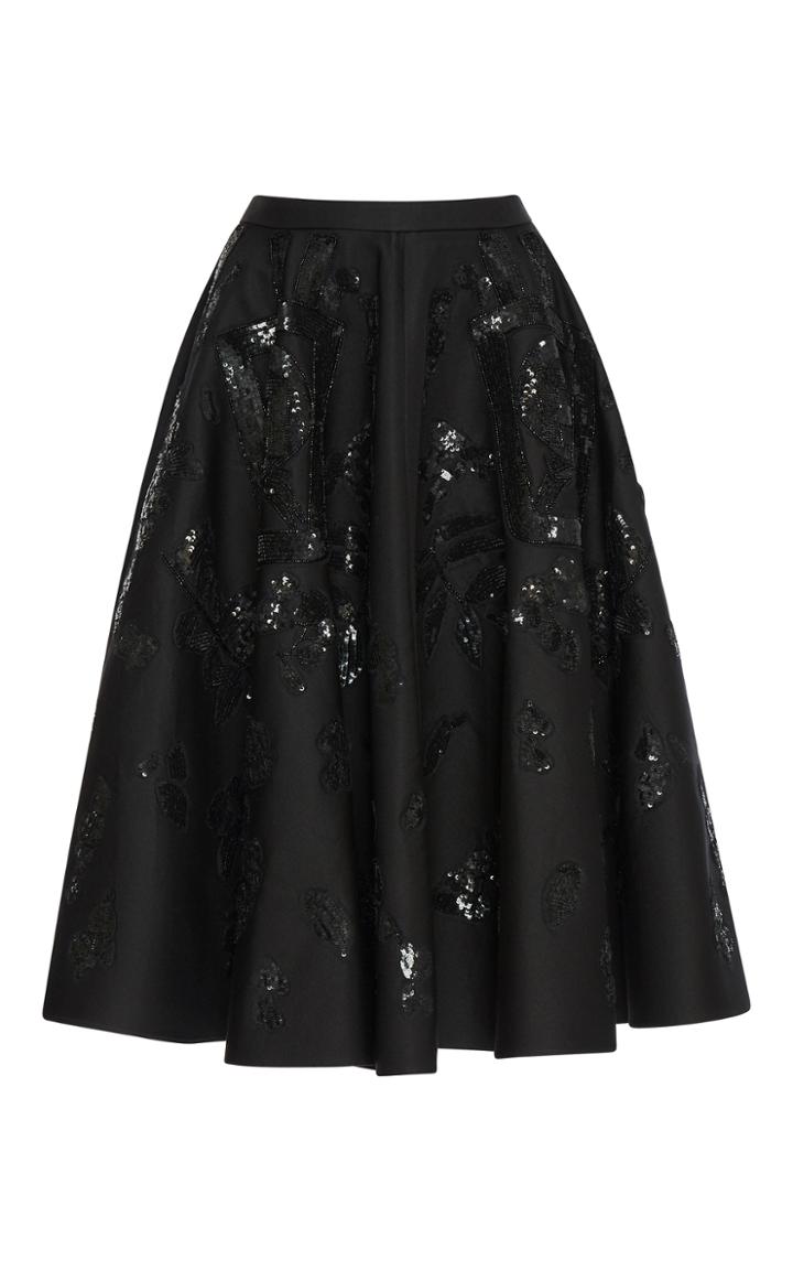 Rochas Embellished Skater Skirt