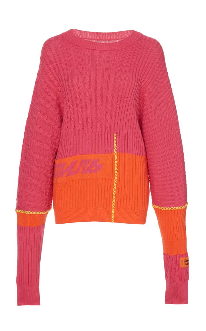 Heron Preston Elongated Sleeve Multicolor Sweater