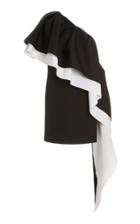 Moda Operandi Carolina Herrera Ruffle Detail One-shoulder Mini Dress
