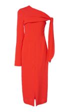 Matriel Open Shoulder Wool Dress Size: Xs