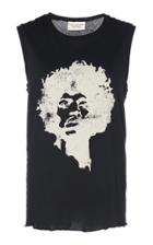 Nili Lotan Jimi Hendrix Printed Cotton-jersey Tank Top