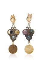 Lulu Frost M'o Exclusive Vintage Triangle Agate Earrings