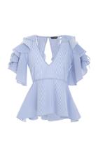 Marissa Webb Abileen Seersucker Stripe Top