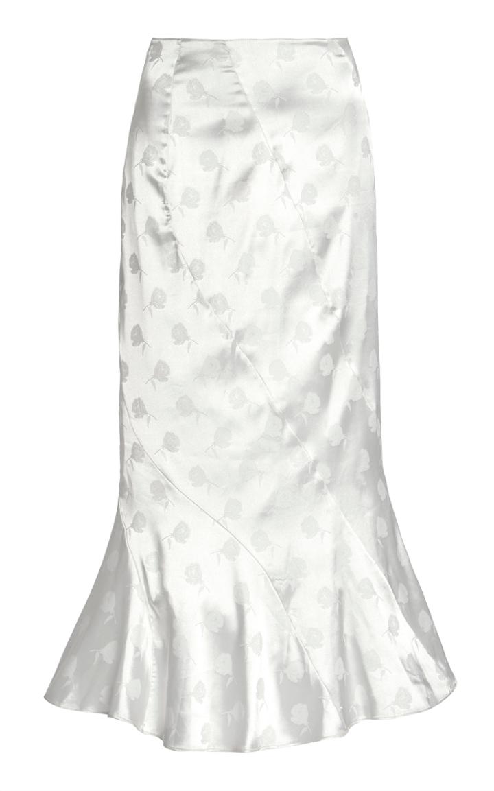 Moda Operandi Yuhan Wang Anja Rosebud Jacquard Satin Top