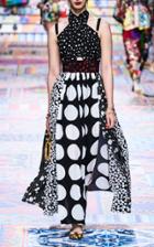 Moda Operandi Dolce & Gabbana Patchwork Printed Chiffon Halter Dress
