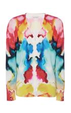 Alexander Mcqueen Tie-dye Silk Cardigan