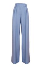 Sara Battaglia High-waisted Wool-blend Trouser Pants