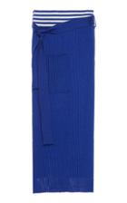 Moda Operandi Tuinch Contrast-trim Silk-blend Ribbed-knit Midi Skirt Size: L