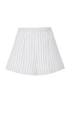 Alexis Haywood Pinstriped Linen Shorts
