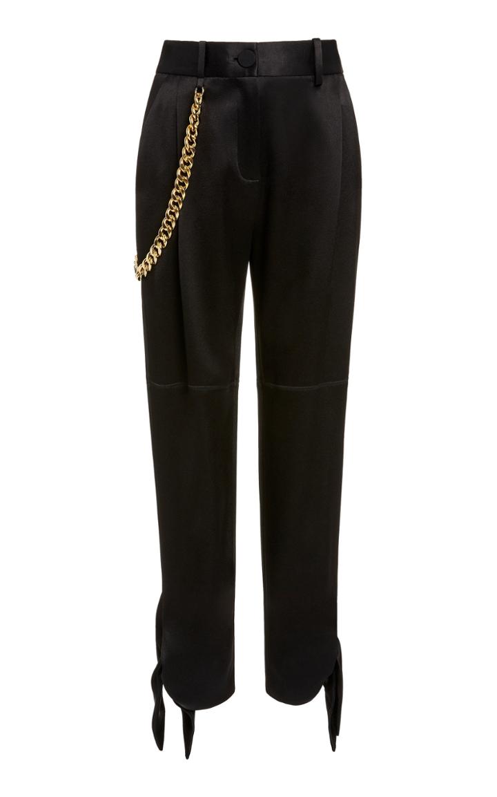 Hellessy Donker Tie-detailed Satin-crepe Pants