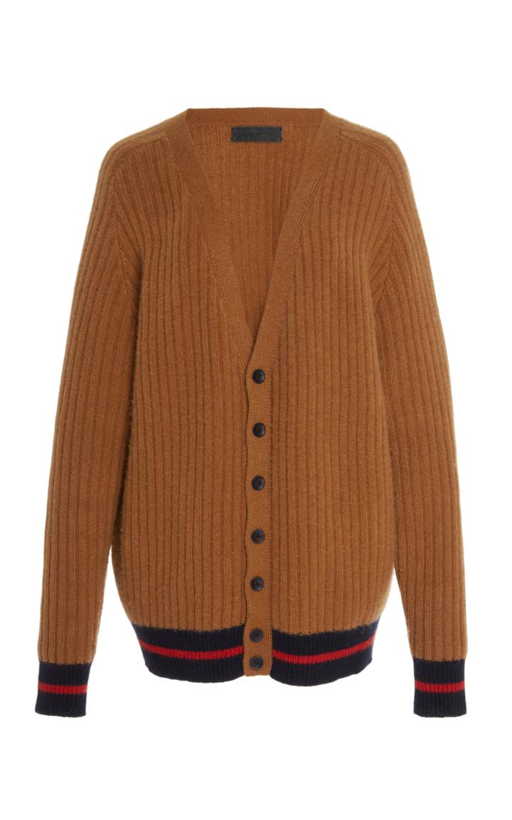 The Elder Statesman Ribbed Cashmere Cardigan