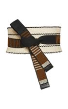 Etro Leather-trimmed Knotted Cotton-canvas Belt