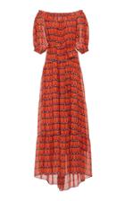 Dhela Off The Shoulder Printed Dress