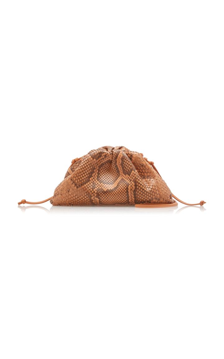 Bottega Veneta Snake-effect Mini Leather Pouch