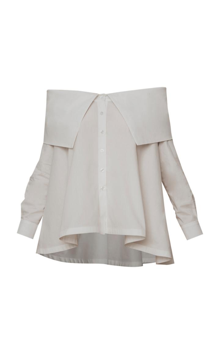 Moda Operandi Andres Otalora Clavel Off-the-shoulder Button-up Blouse
