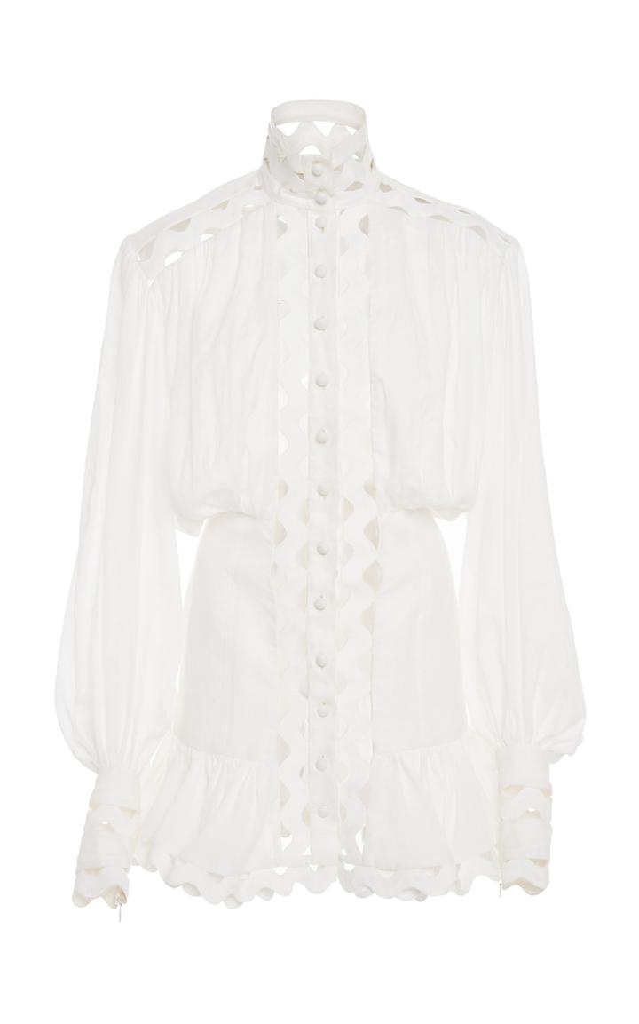 Zimmermann Ninety-six Linen-blend Mini Dress