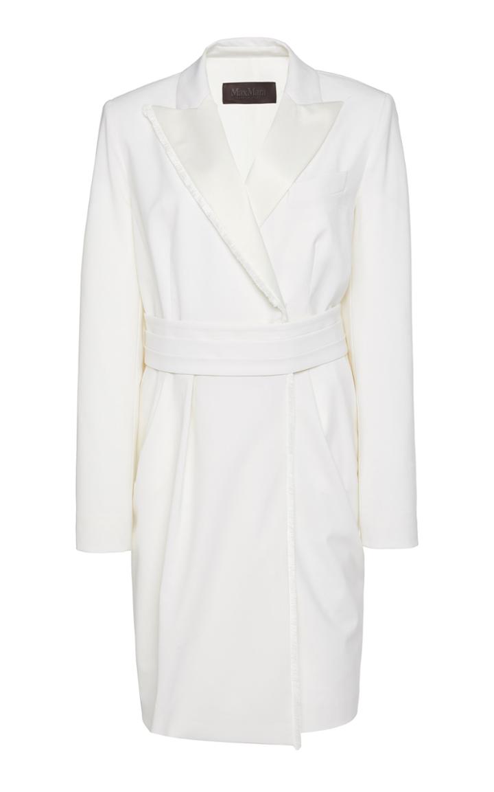 Max Mara Manico Two-tone Cady Suit Dress
