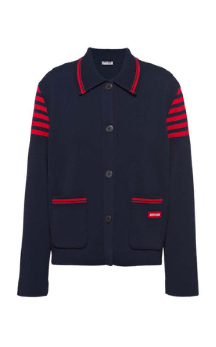 Moda Operandi Miu Miu Striped Knit Cardigan