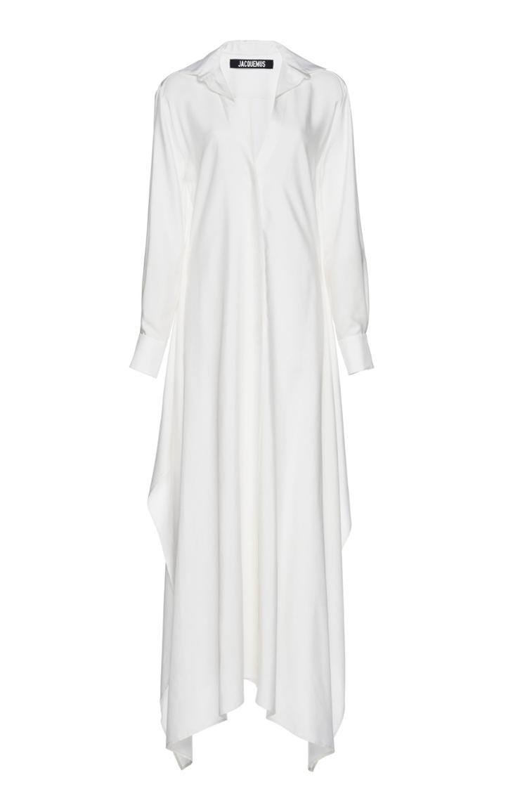 Jacquemus La Djellaba V-neck Maxi Dress