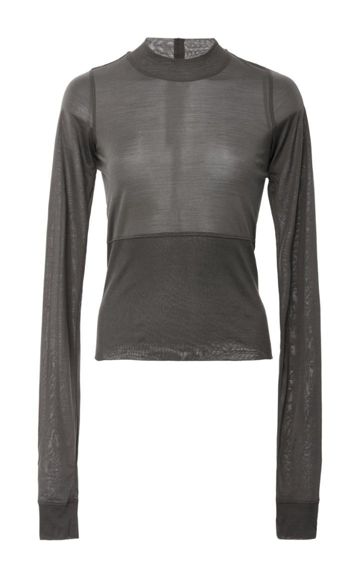 Rick Owens Plinth Crewneck Banded Waist Top
