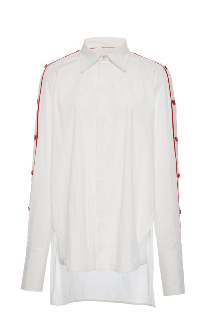 Monse Raglan Sleeve Snap Shirt